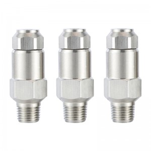 Roestvrijstalen hydraulische atomisering lnn mondstuk vochtigheid lucht atomiseren fijne mist spuit mondstuk water atomiseren spuitmondstuk